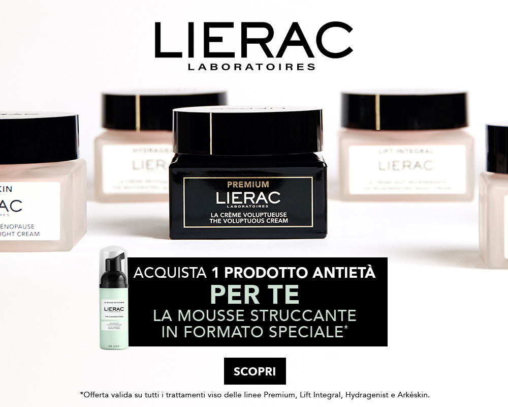 Scegli gli anti-età Lierac: in regalo la mousse struccante